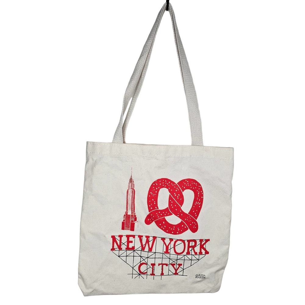 I Love NYC Claudia Pearson City Tote Bag Cream Everyday